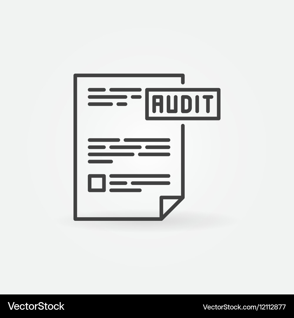 Audit concept icon Royalty Free Vector Image - VectorStock
