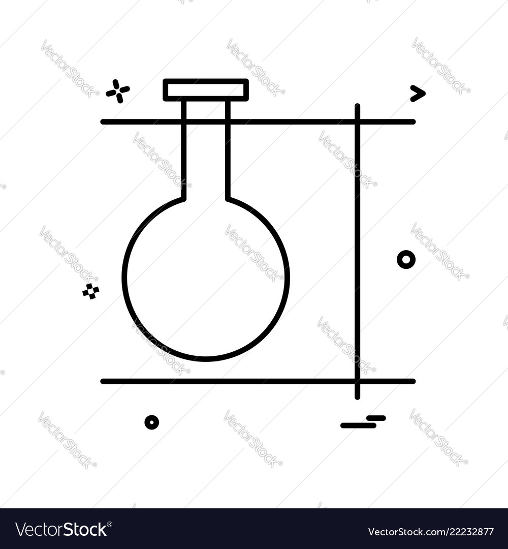 Experiment Flask Icon Design Royalty Free Vector Image Experiment Flask Icon Design Royalty Free Vector Image
