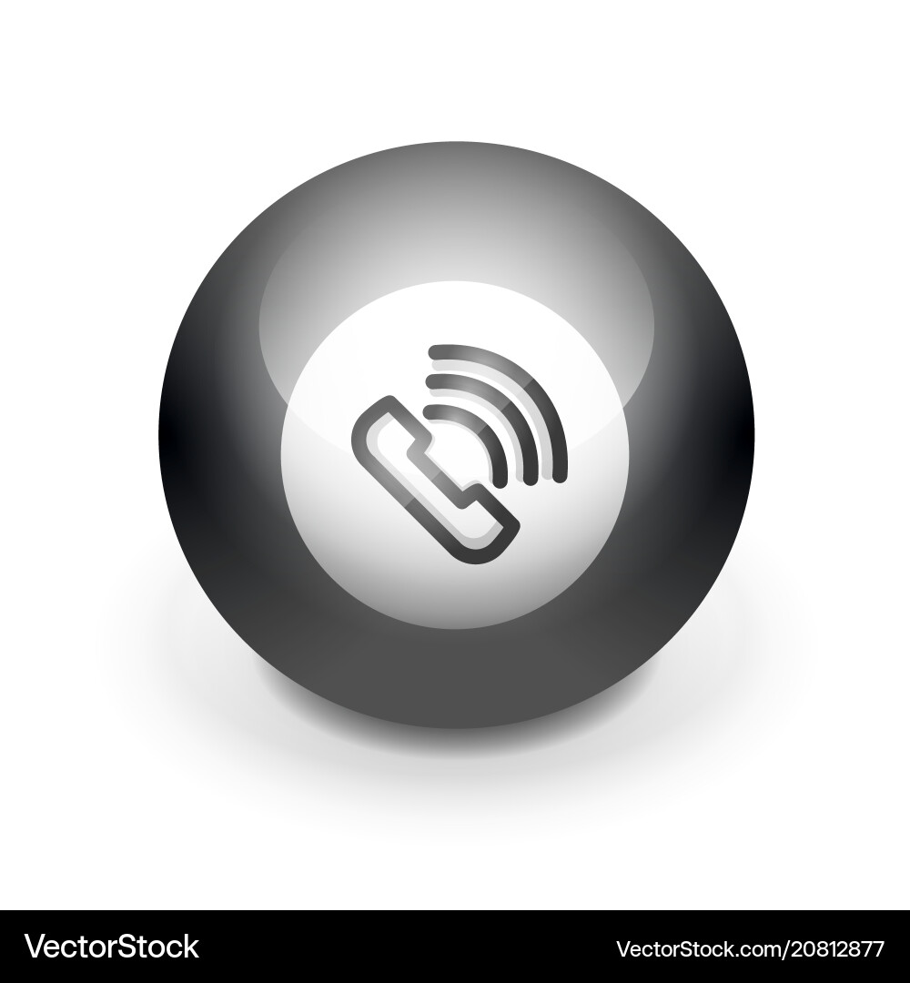 Phone button call support idea Royalty Free Vector Image