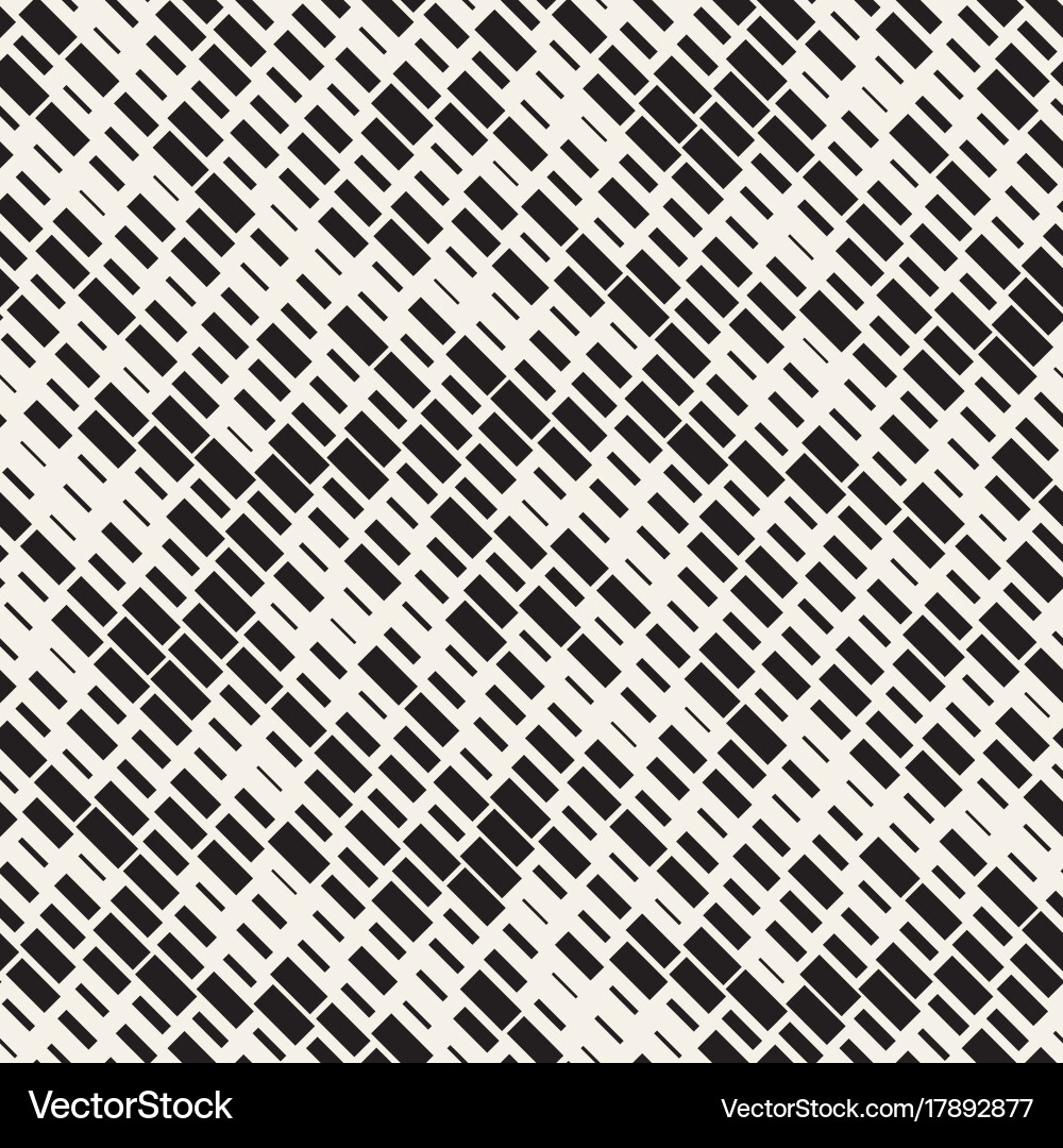 Seamless black and white irregular dash Royalty Free Vector