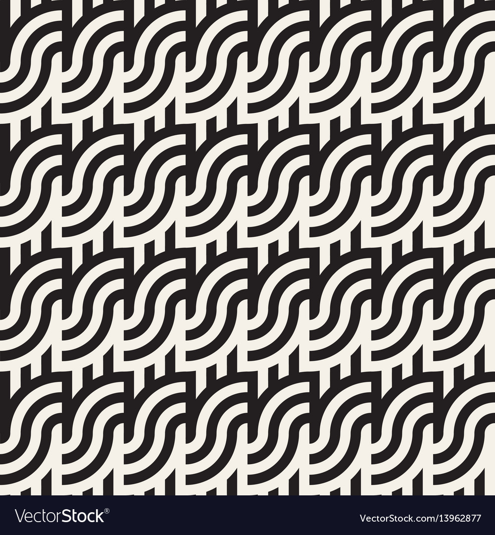 Seamless monochrome geometric pattern abstract