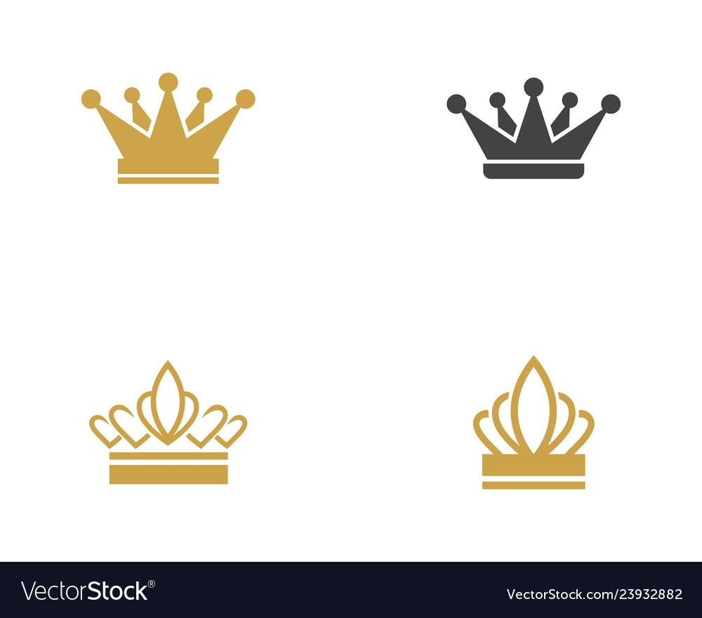 Crown logo template Royalty Free Vector Image - VectorStock