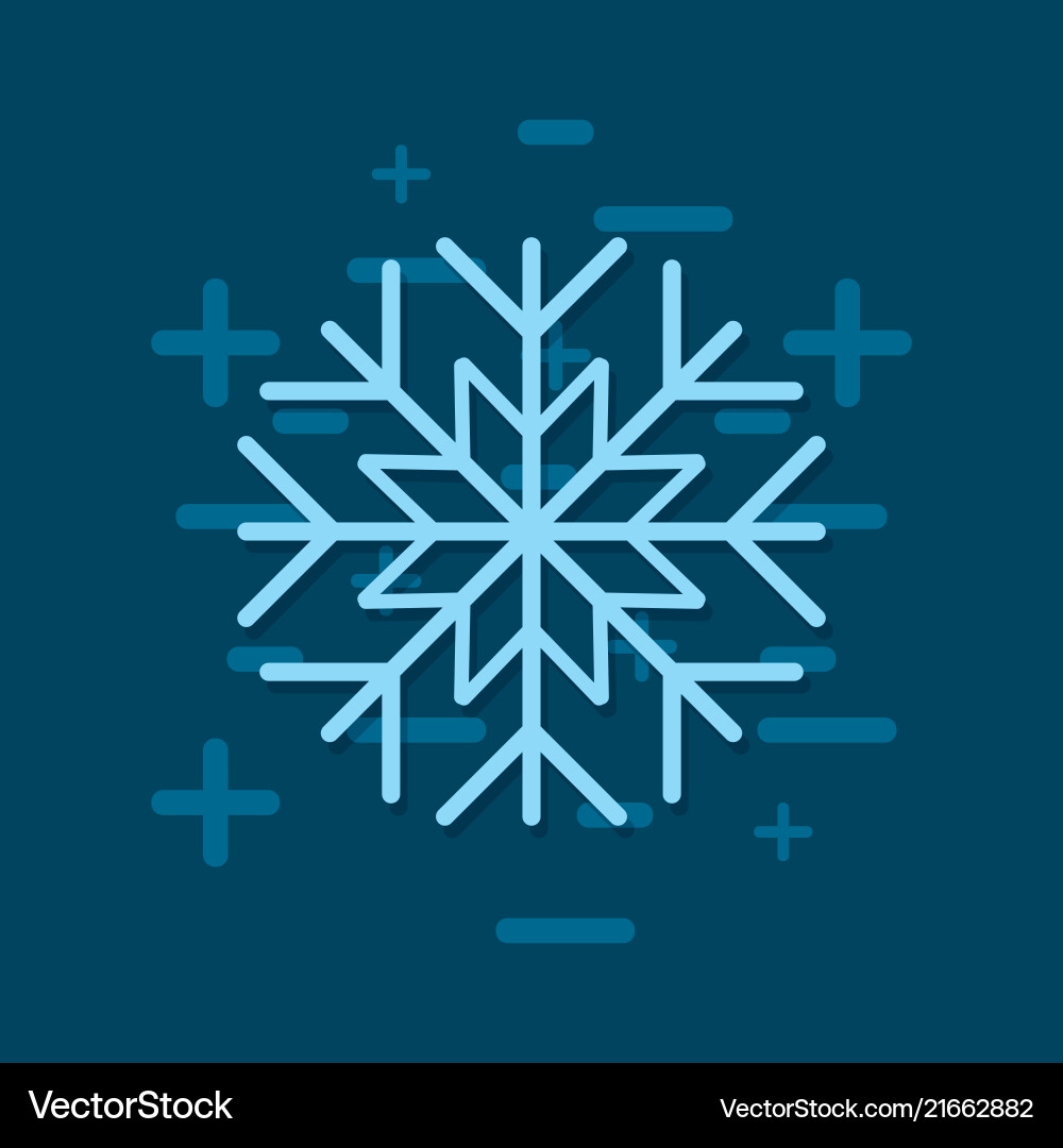 Snowflake icon image Royalty Free Vector Image