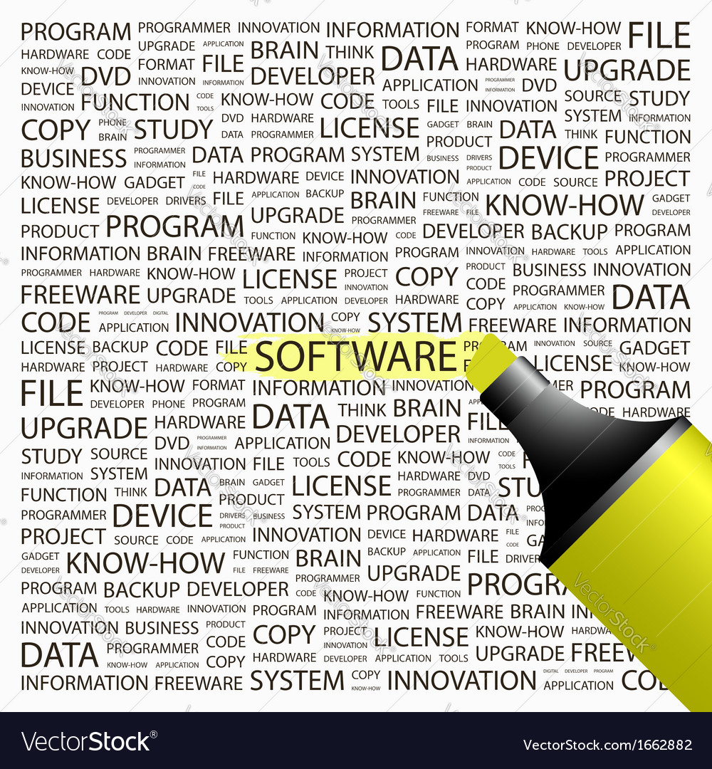Software Royalty Free Vector Image - VectorStock