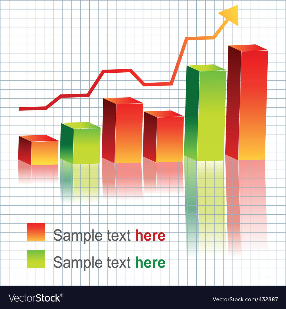 New graph Royalty Free Vector Image - VectorStock