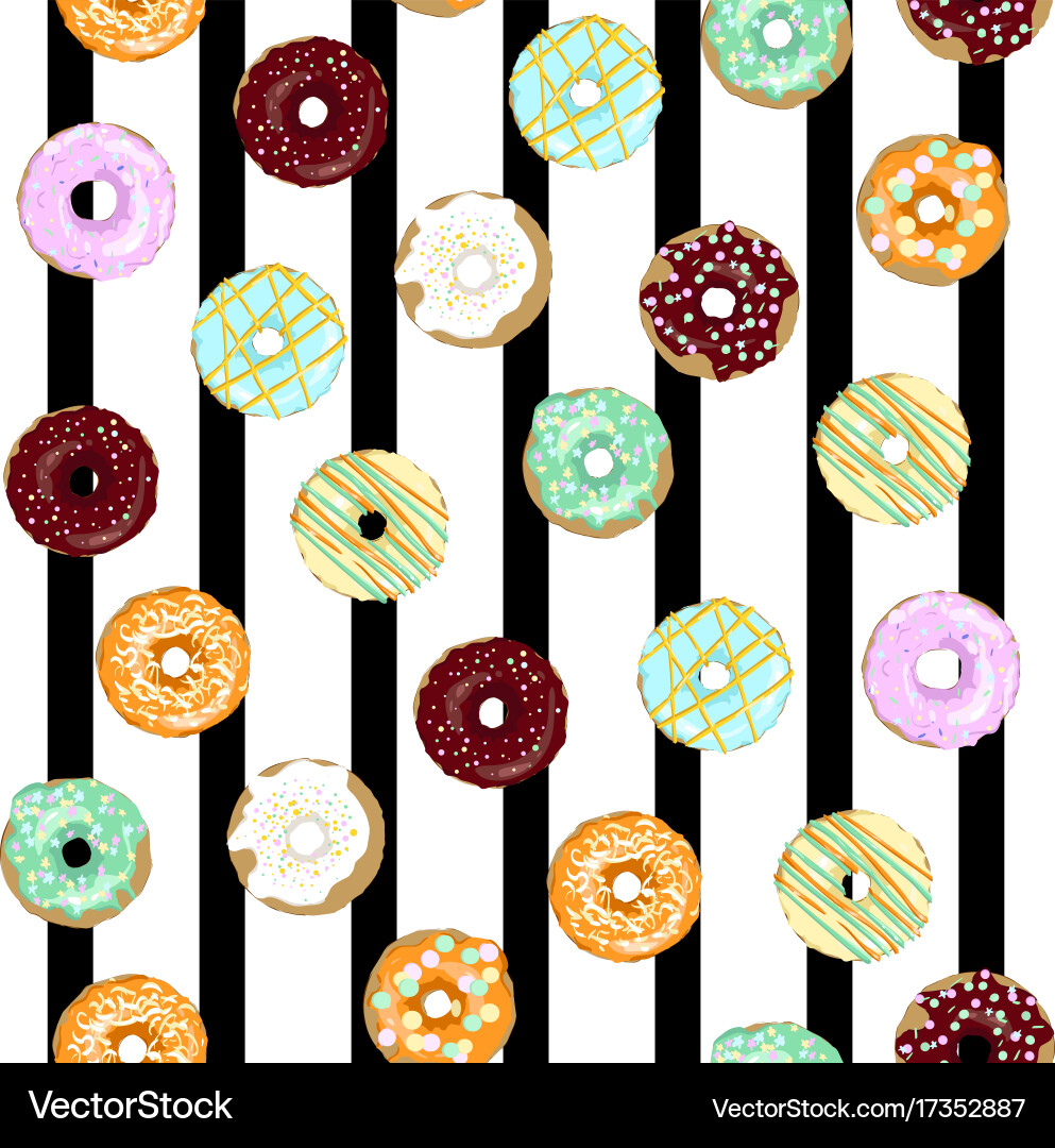 Sweet donuts Royalty Free Vector Image - VectorStock