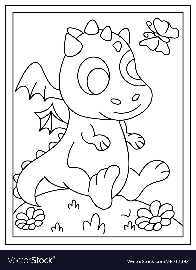 Baby dragon Royalty Free Vector Image - VectorStock