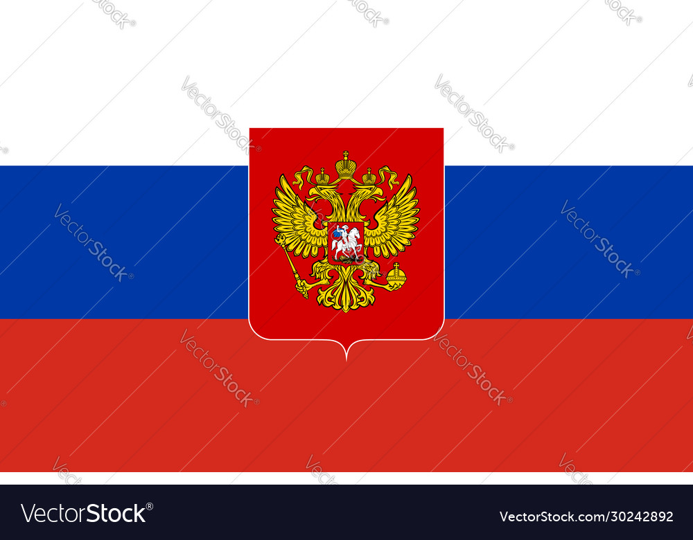 Premium Vector  Russia flag national realistic flag of russian federation  vector