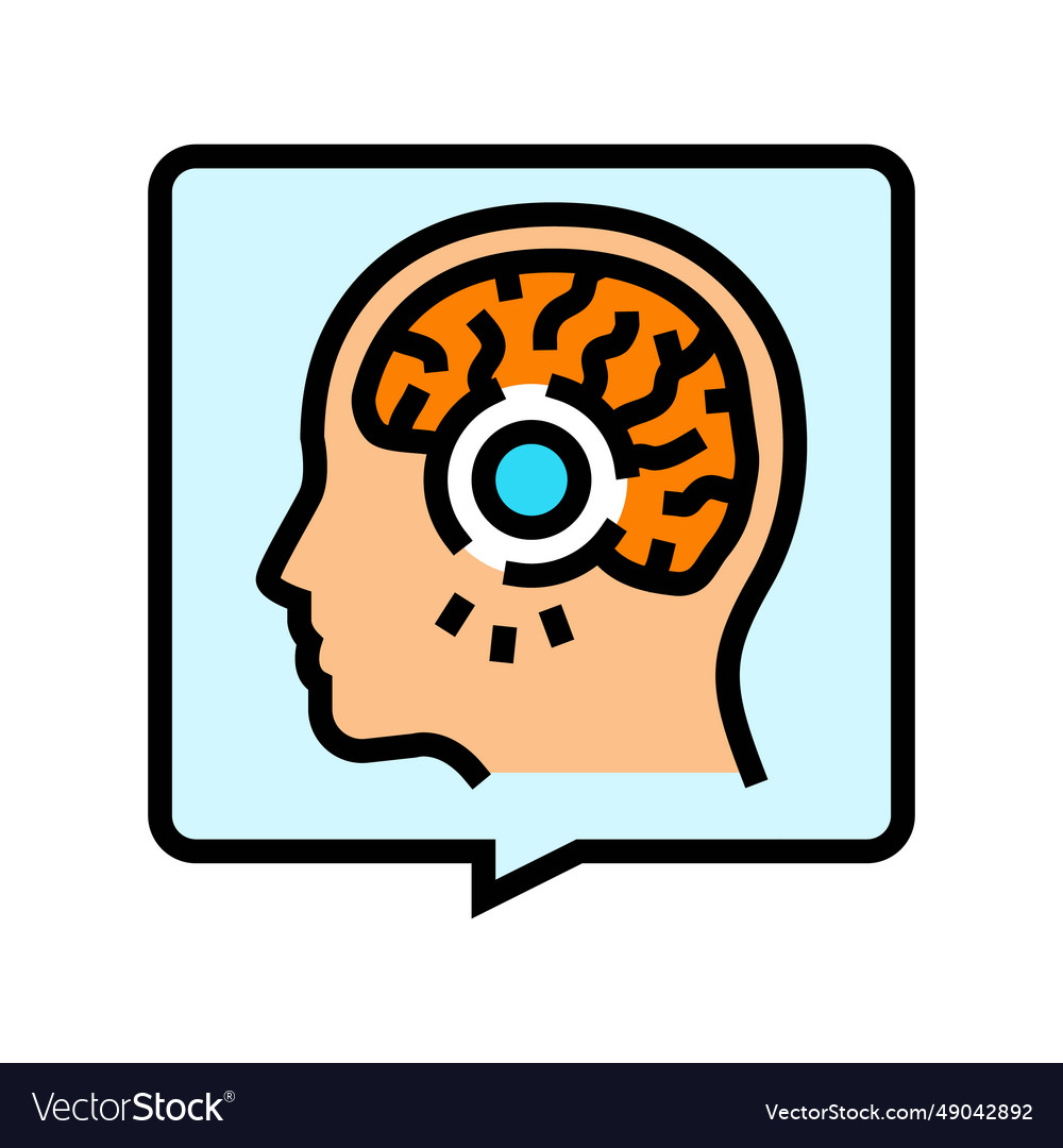 Headache Diagnosis Neurologist Color Icon Vector Image Headache Diagnosis Neurologist Color Icon Vector Image