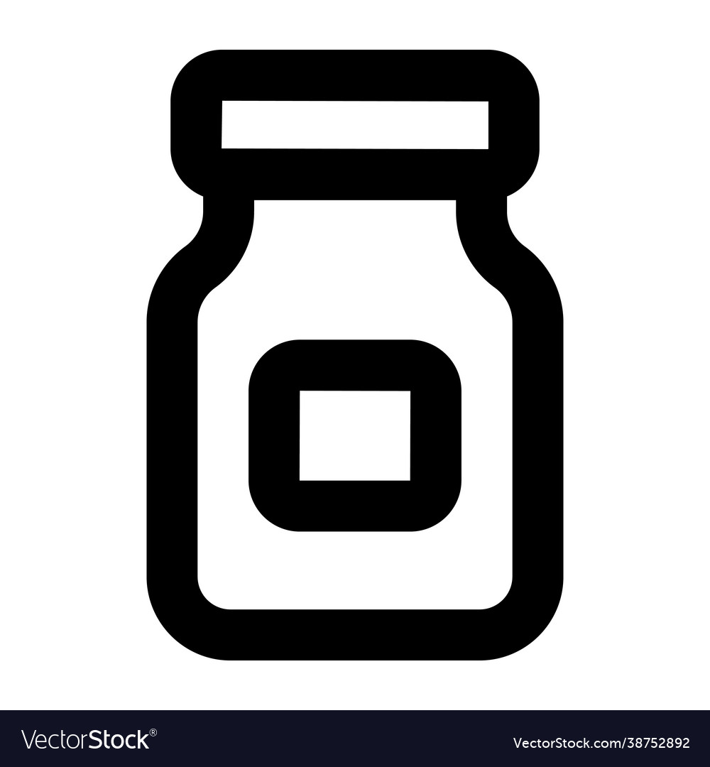 Jam jar Royalty Free Vector Image - VectorStock