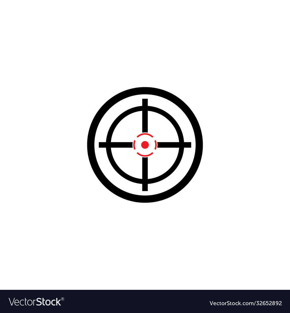 Target icon design template Royalty Free Vector Image