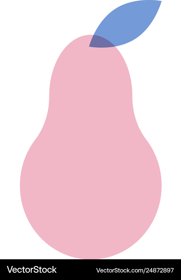 Pear flat Royalty Free Vector Image - VectorStock