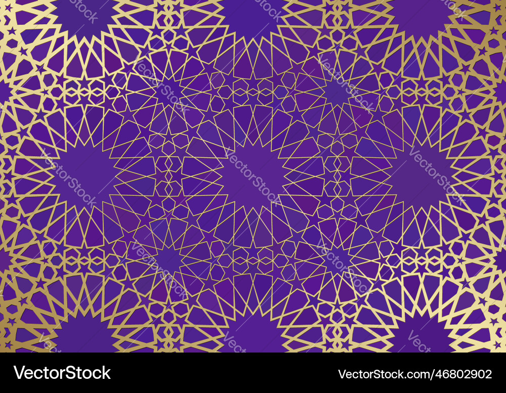 Abstract background with islamic ornament arabic Vector Image