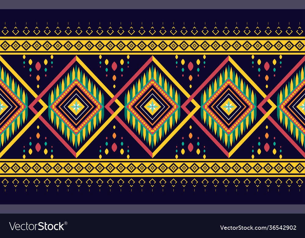 Abstract ethnic geometric pattern design Vector Image