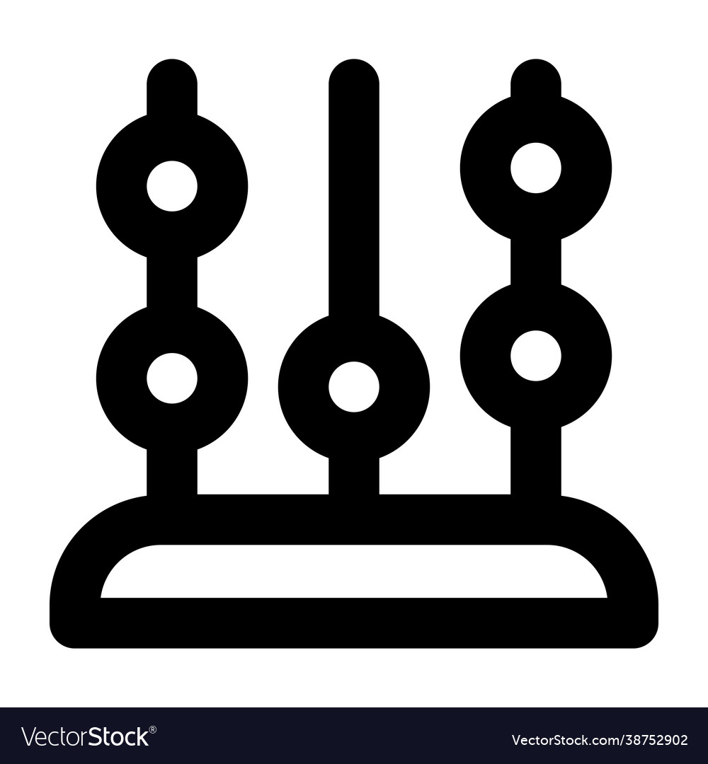 Counting beads Royalty Free Vector Image VectorStock