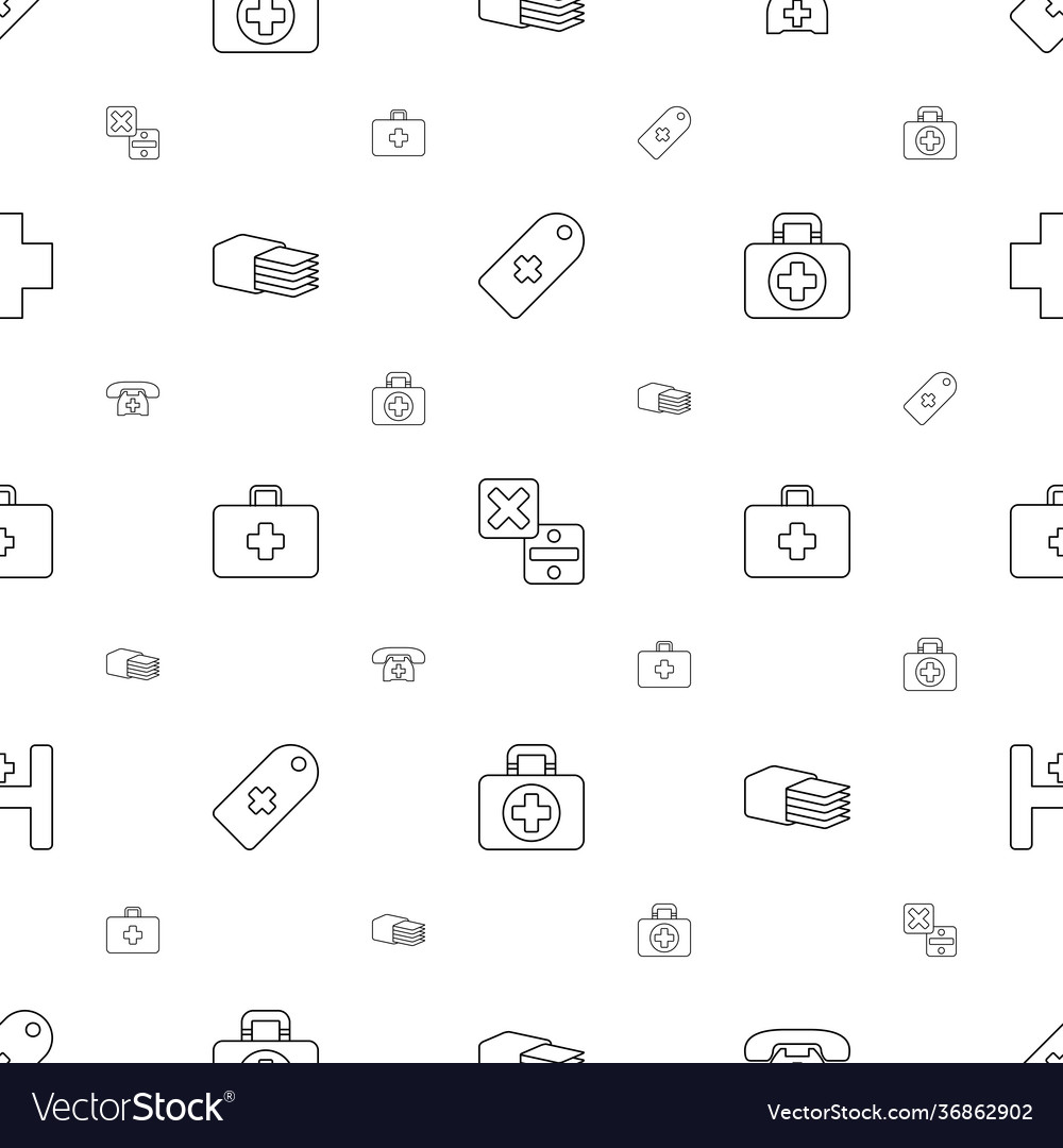 Cross icons pattern seamless white background