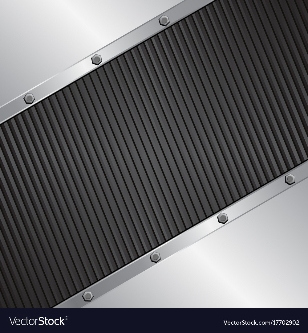 Metallic background and black texture Royalty Free Vector