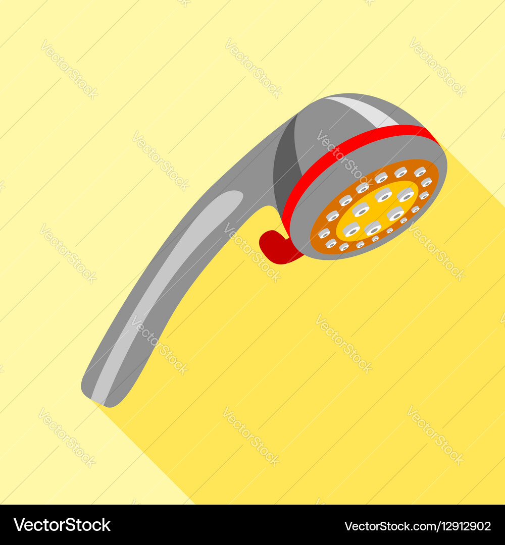 Shower icon flat style Royalty Free Vector Image