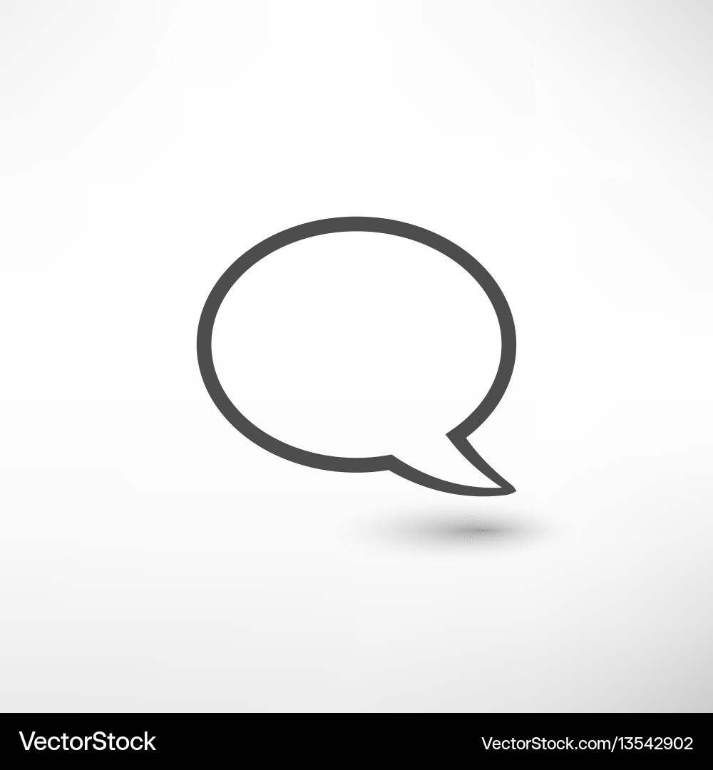 Speech bubble icon Royalty Free Vector Image - VectorStock