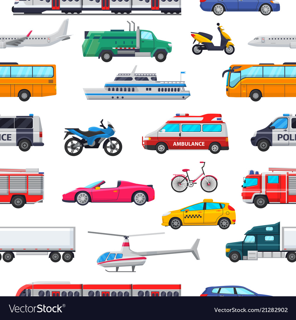 Transport public transportable vehicle Royalty Free Vector