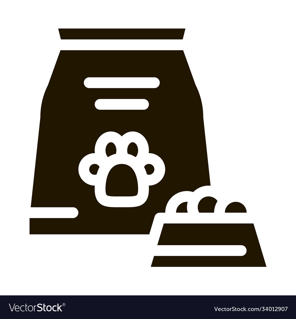 Animal feed icon glyph