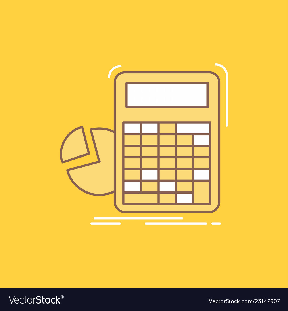 Calculator Calculation Math Progress Graph Flat Vector Image Calculator Calculation Math Progress Graph Flat Vector Image