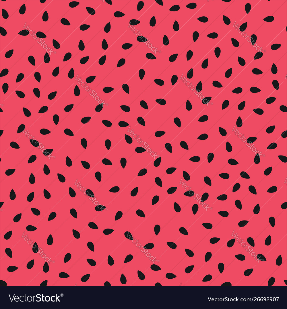 Red watermelon seamless pattern vector image Red watermelon seamless pattern
