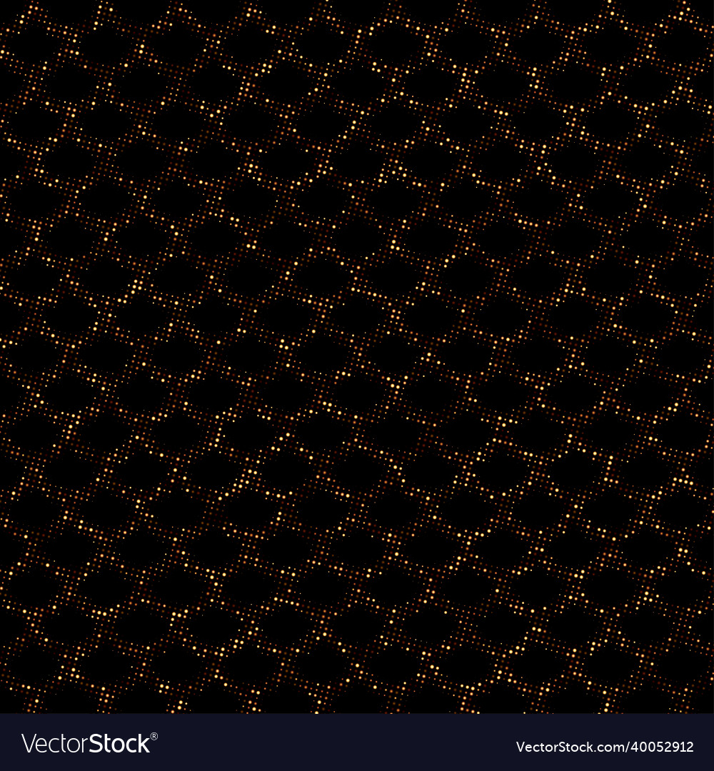 Abstract golden halftone mesh background Vector Image