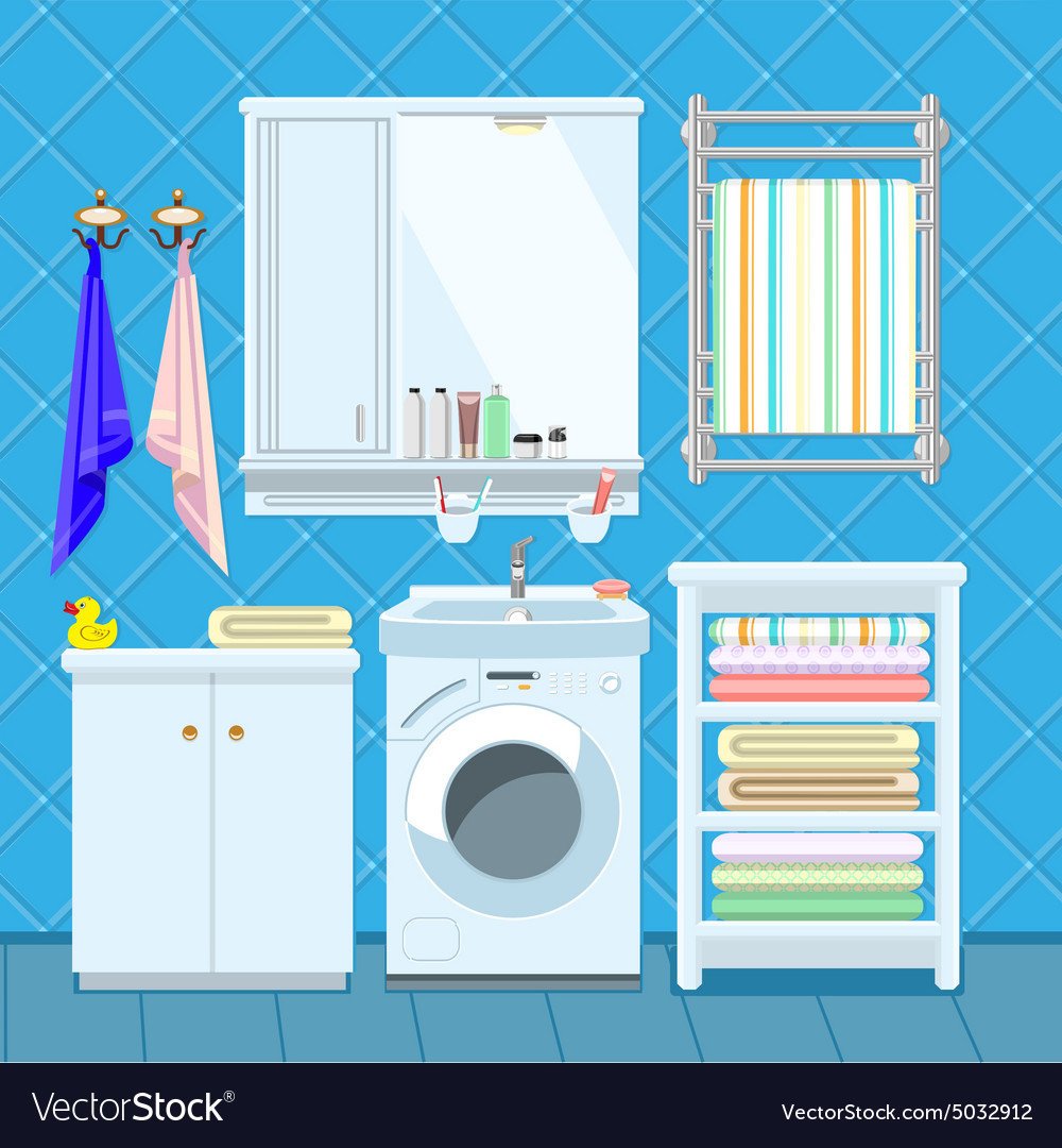 Bathroom Royalty Free Vector Image - VectorStock