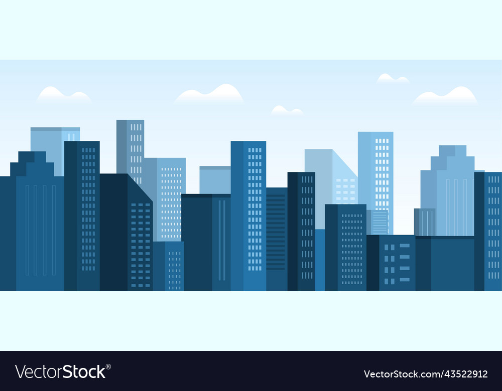 City landscape concept Royalty Free Vector Image