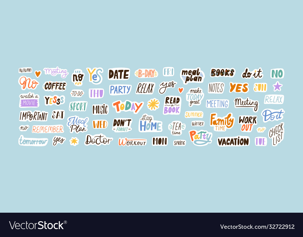 Stickers Printable Words