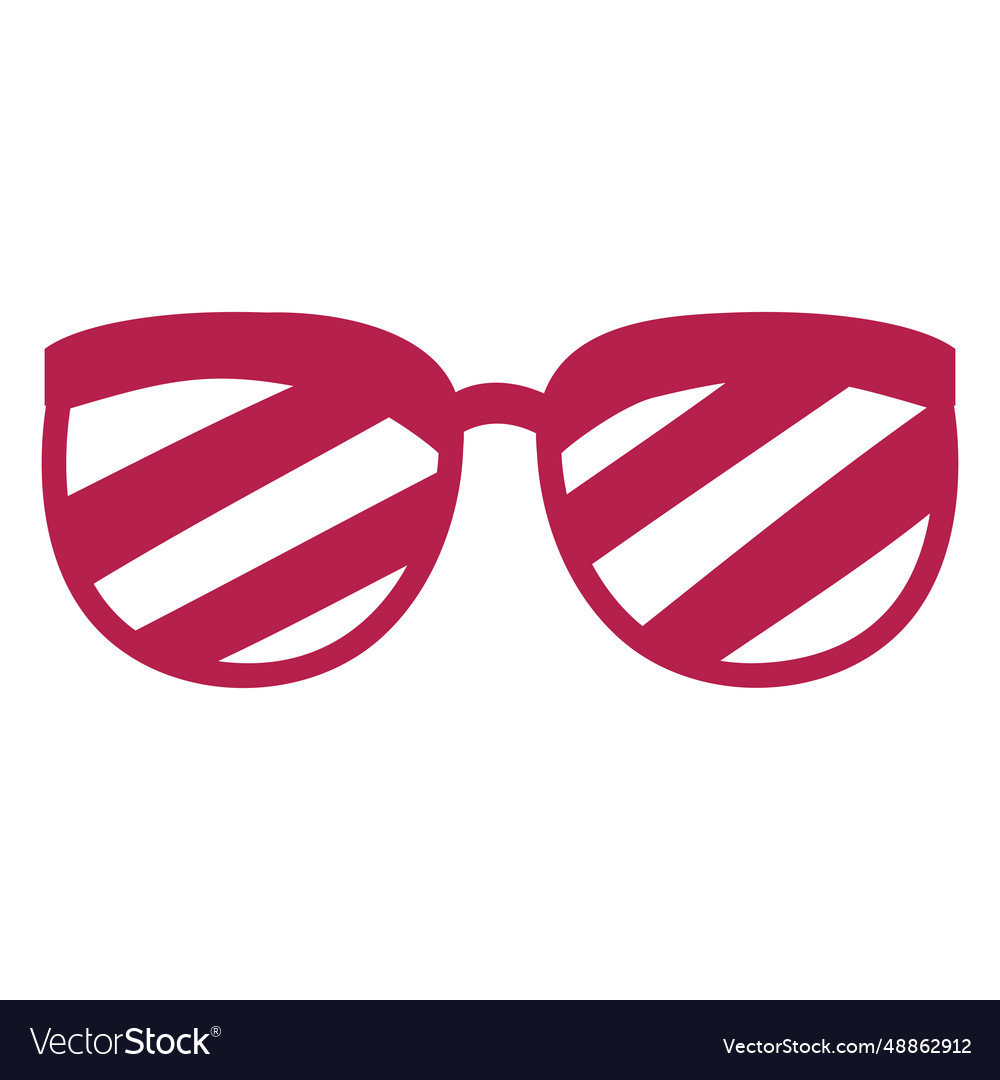 Glasses detailed silhouette Royalty Free Vector Image