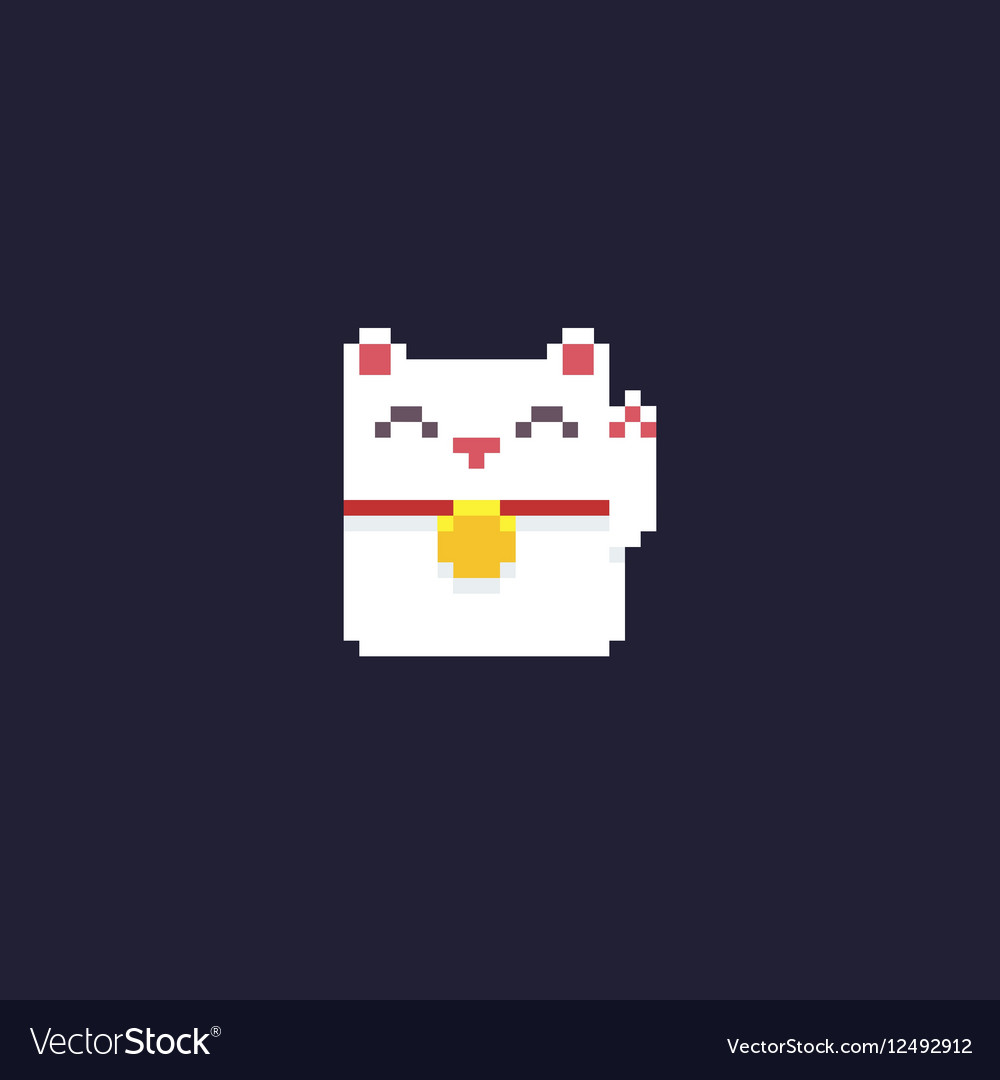 Premium Vector  Cat vector in pixel art style