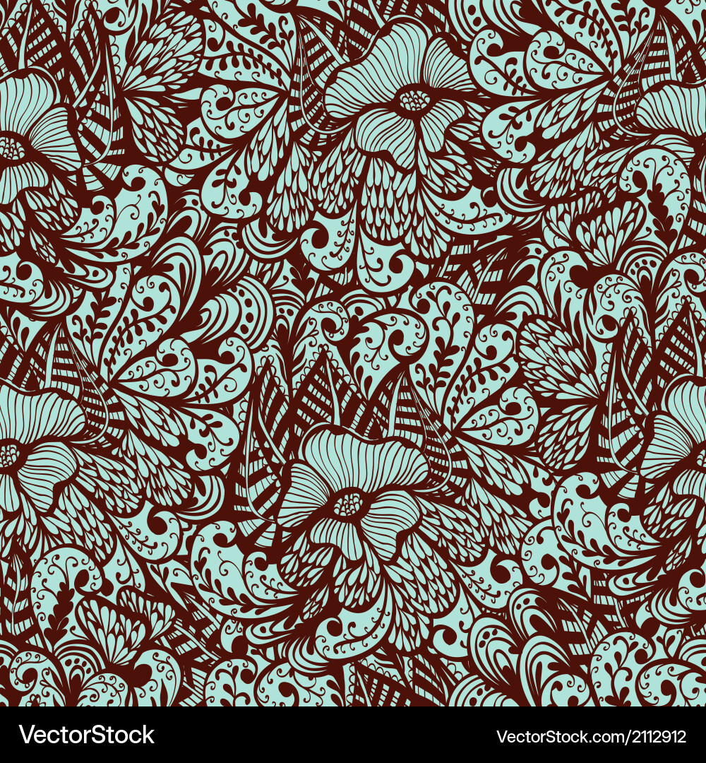 Seamless monochrome pattern Royalty Free Vector Image