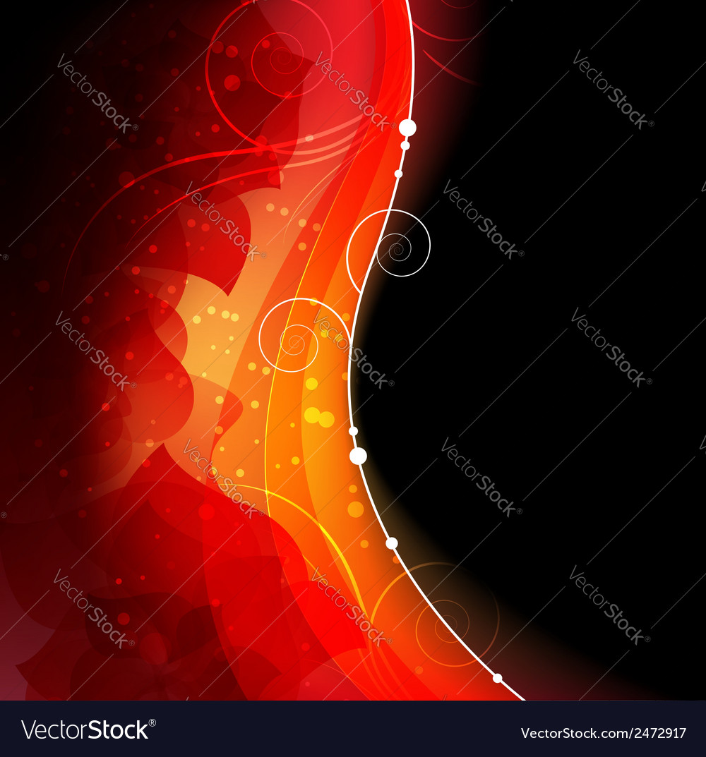 Abstract red wave Royalty Free Vector Image - VectorStock