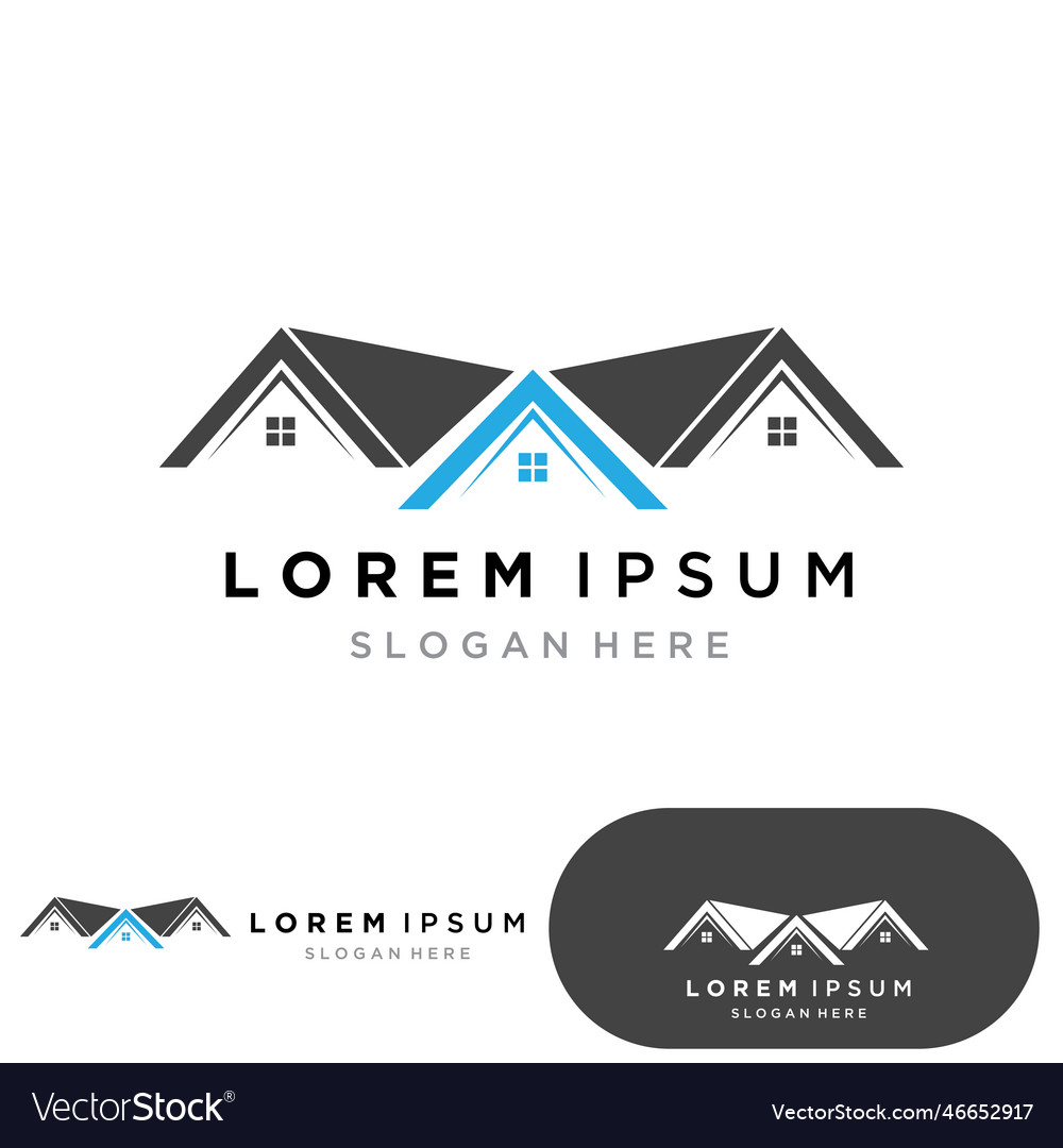 Property and construction logo design Royalty Free Vector