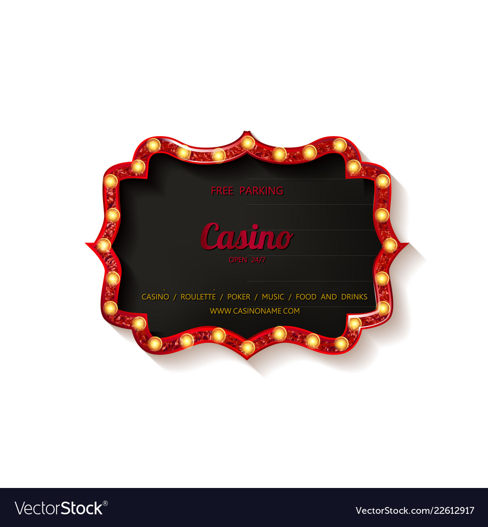 retro cinema bulb sign shape royalty free vector image