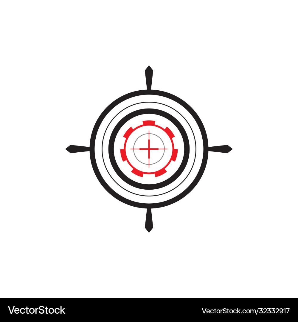 Target icon Royalty Free Vector Image - VectorStock