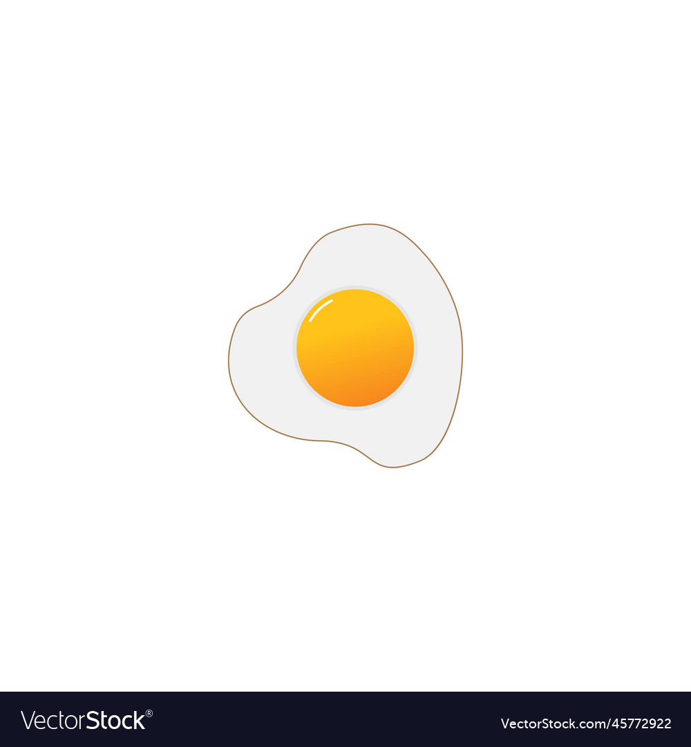 Delicious fried egg icon template Royalty Free Vector Image Delicious fried egg icon template Royalty Free Vector Image
