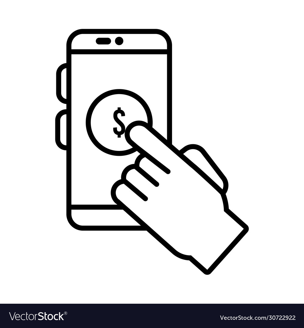 Hand indexing doantion in smartphone solidarity