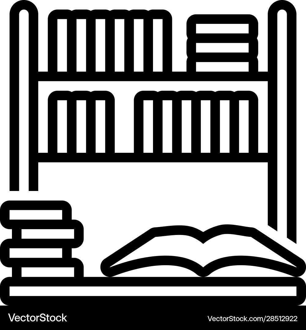 Library Royalty Free Vector Image - VectorStock