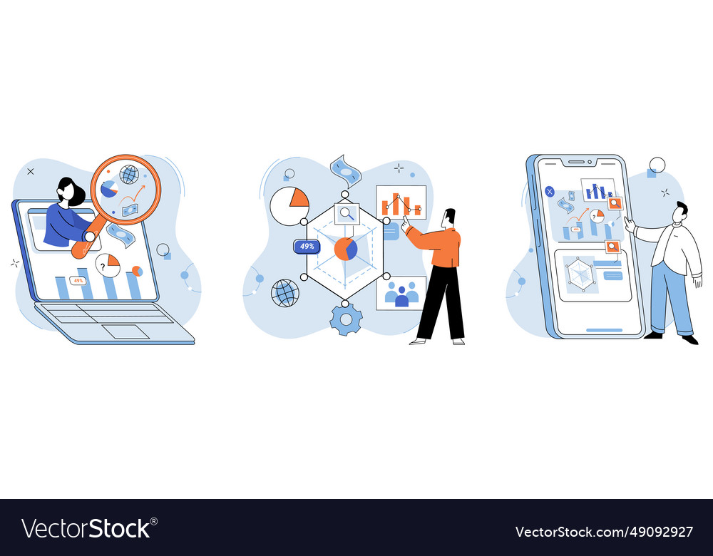 Market research strategic planning plays vital Vector Image