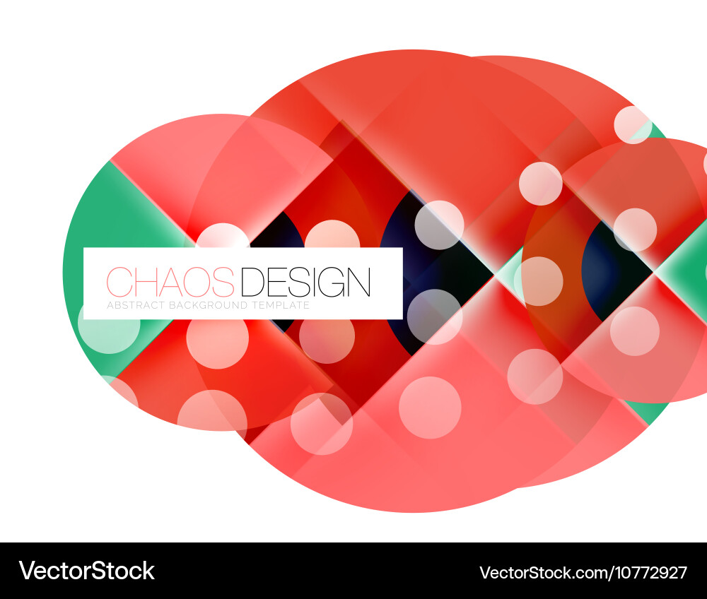 Round Shapes Circle Banner With Sample Text Vector Image
