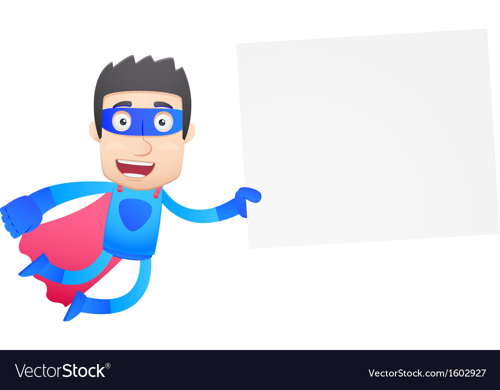 Superhero in various poses