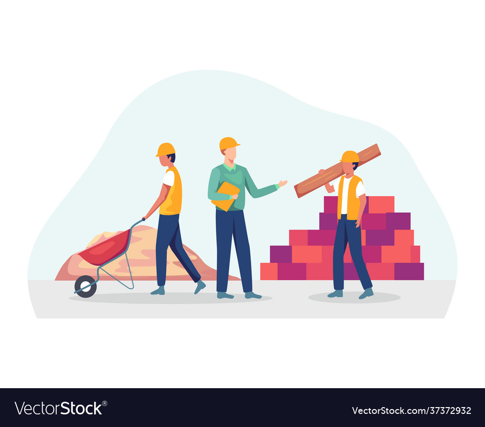 Building Construction Industry Royalty Free Vector Image