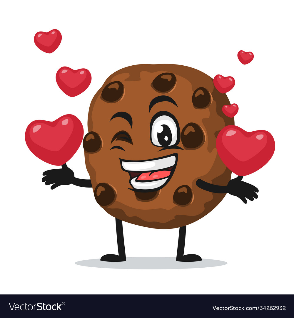 Chocochips mascot or character Royalty Free Vector Image