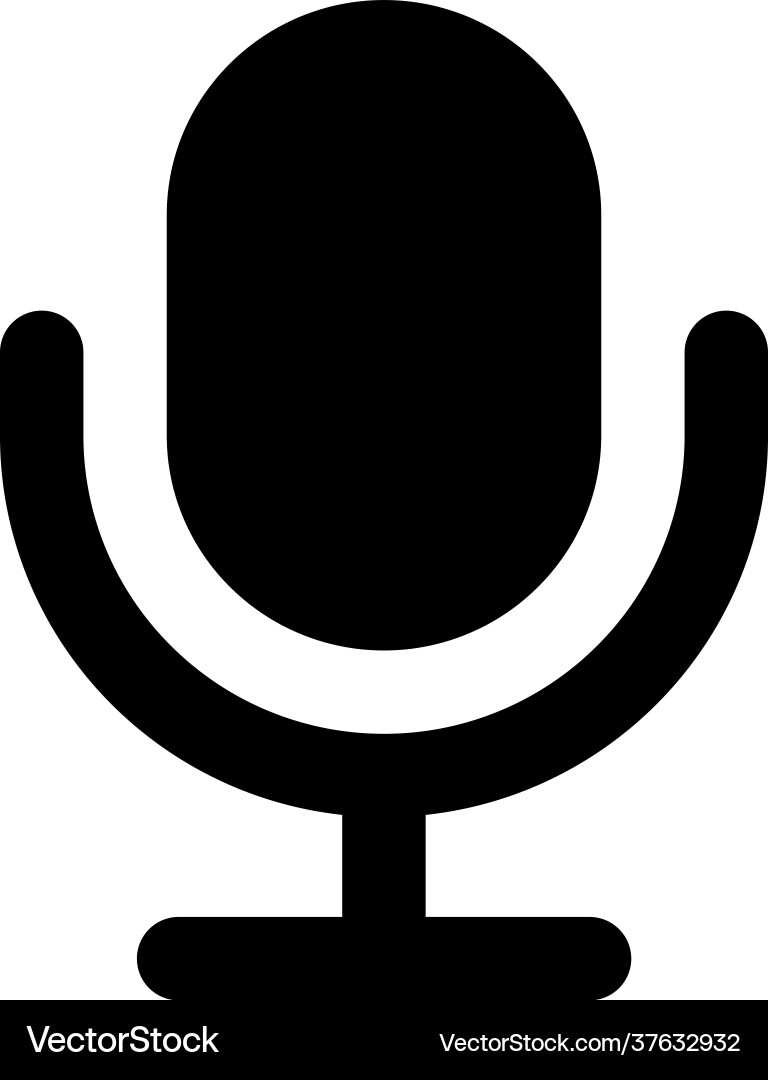 Recording microphone Royalty Free Vector Image