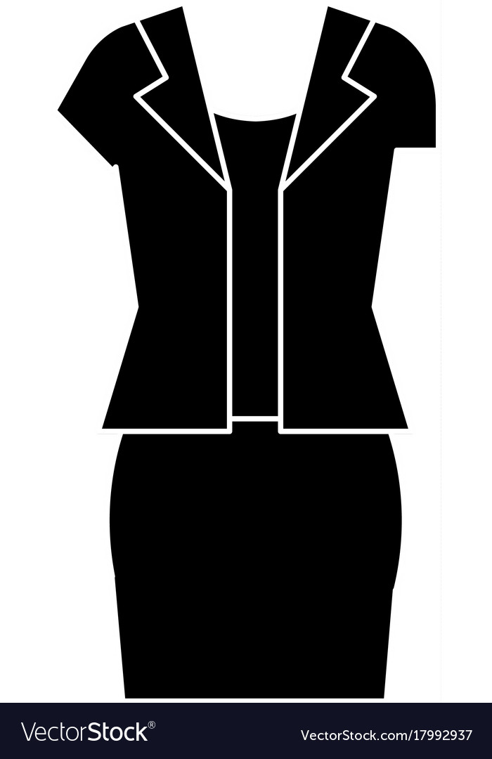 Clothing Vector Icon Black Business Clothes Vector, Black