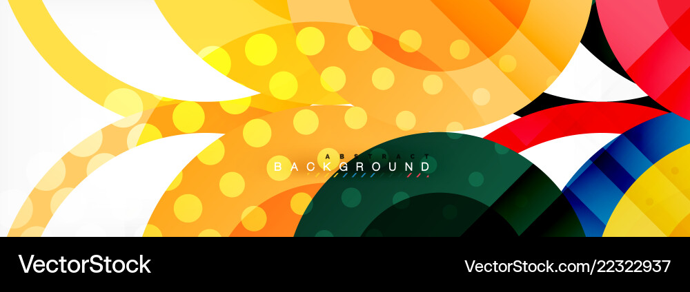 Overlapping circles design background Royalty Free Vector