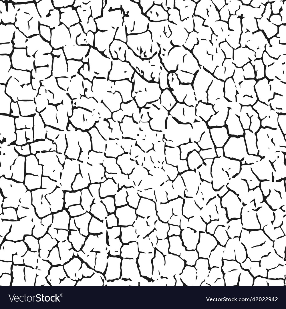 A seamless pattern of dry cracked texture soil Vector Image